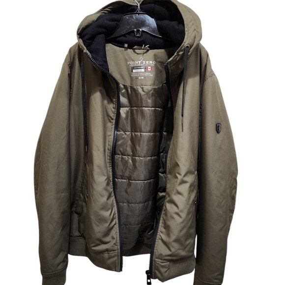 Point Zero Canadian Collection Men's Size M Jacket Olive Lightweight Outdoor - Picture 1 of 16